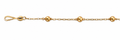 Collar Oro 18K Cadena con Bolitas