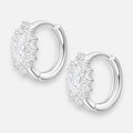 Argolla Huggie Mini Lady plata 925 Circón 13 mm