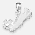 Colgante Zapato con Pelota de Fútbol plata 925