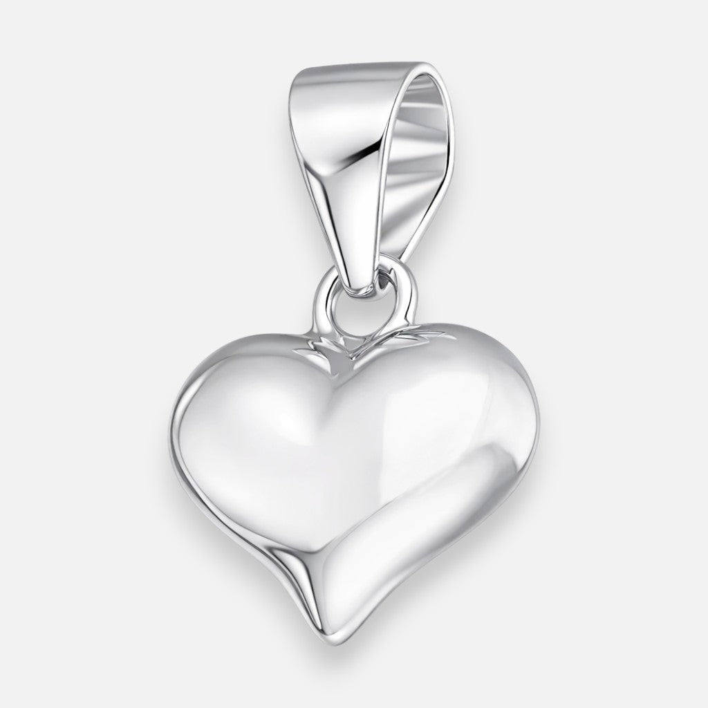 Colgante Mini Corazón inflado plata 925