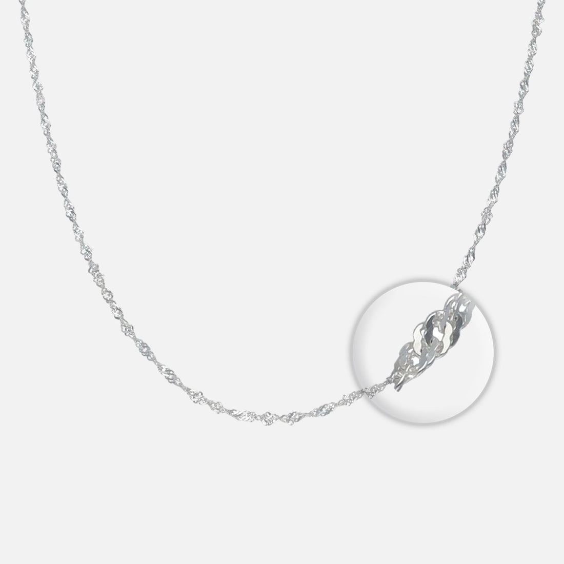 Cadena Singapur plata 925