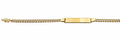 Pulsera Oro 18K Identificación Estilo Perro 21 cm