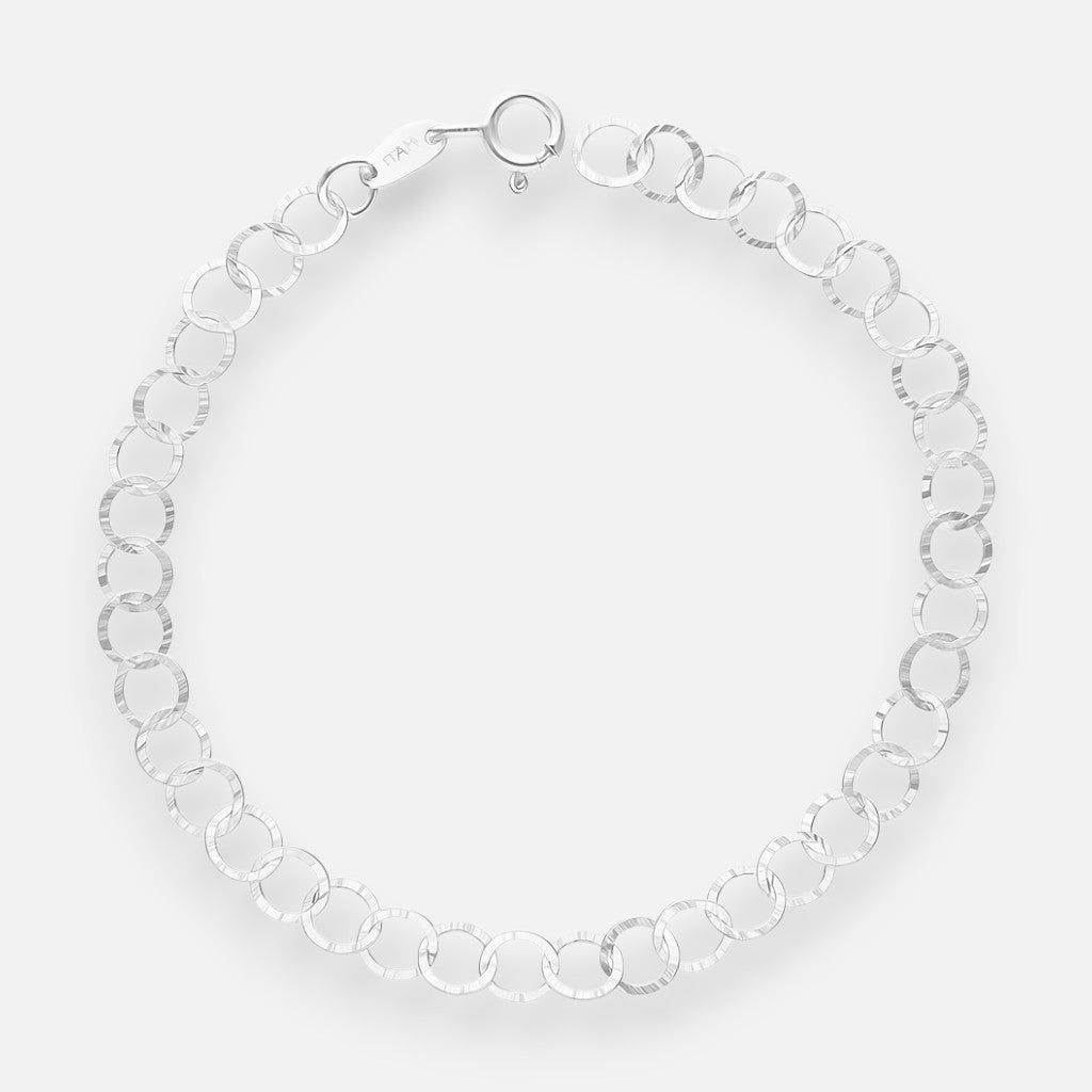 Pulsera Círculos Martillados plata 925