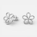 Aro plata 925 flor 10mm