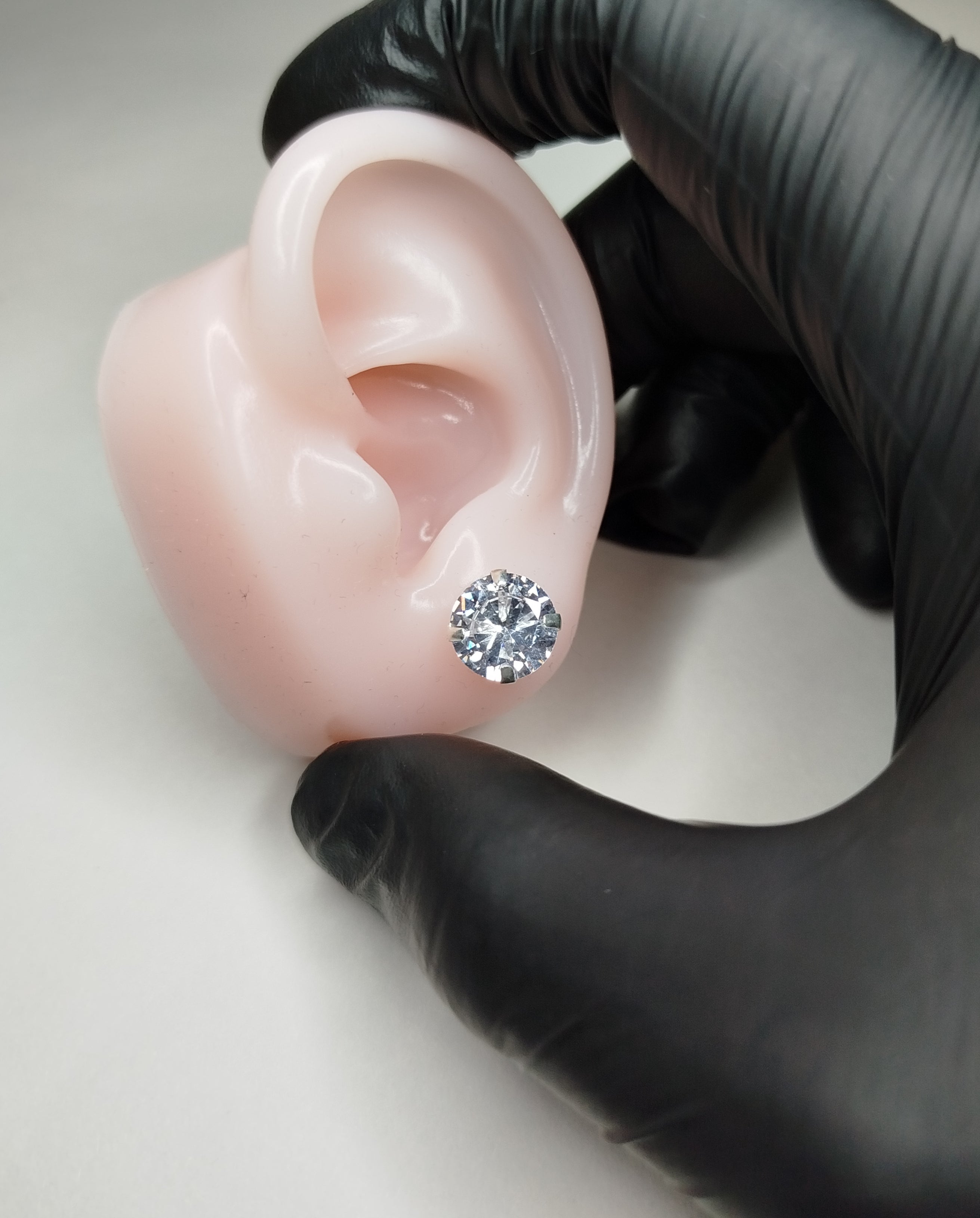 Aros plata 925 con circón hombre elegantes