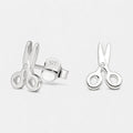 Aros tijeras plata 925