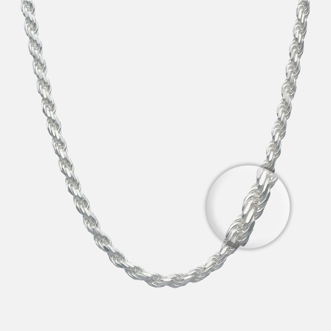Cadena Turbillon plata 925