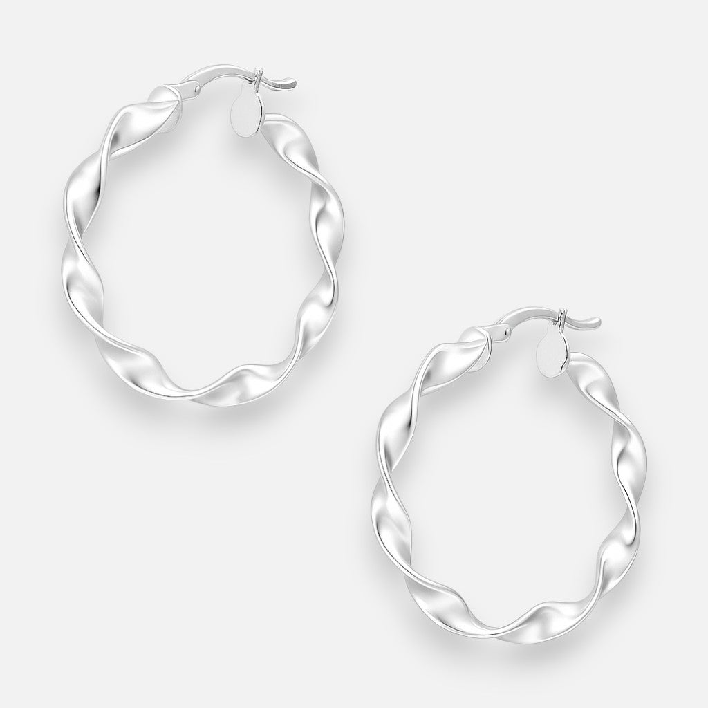 Argolla entorchada plata 925 34mm