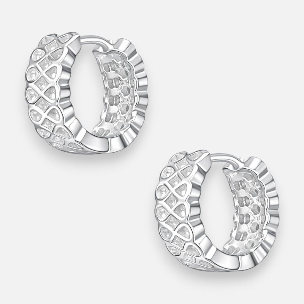 Argolla Huggie Infinitos plata 925 12 mm