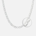 Cadena Marina Reversible Martillada plata 925