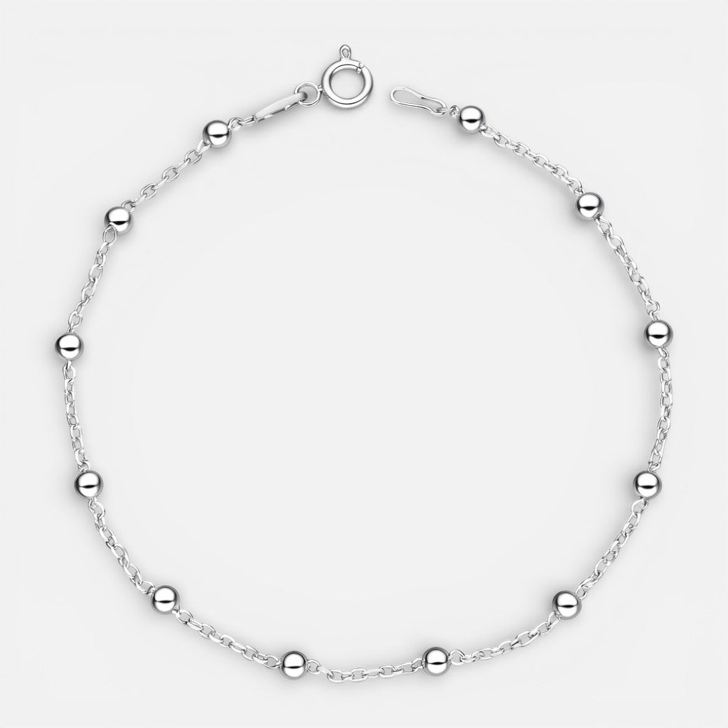 Pulsera Tradicional con Esferas plata 925