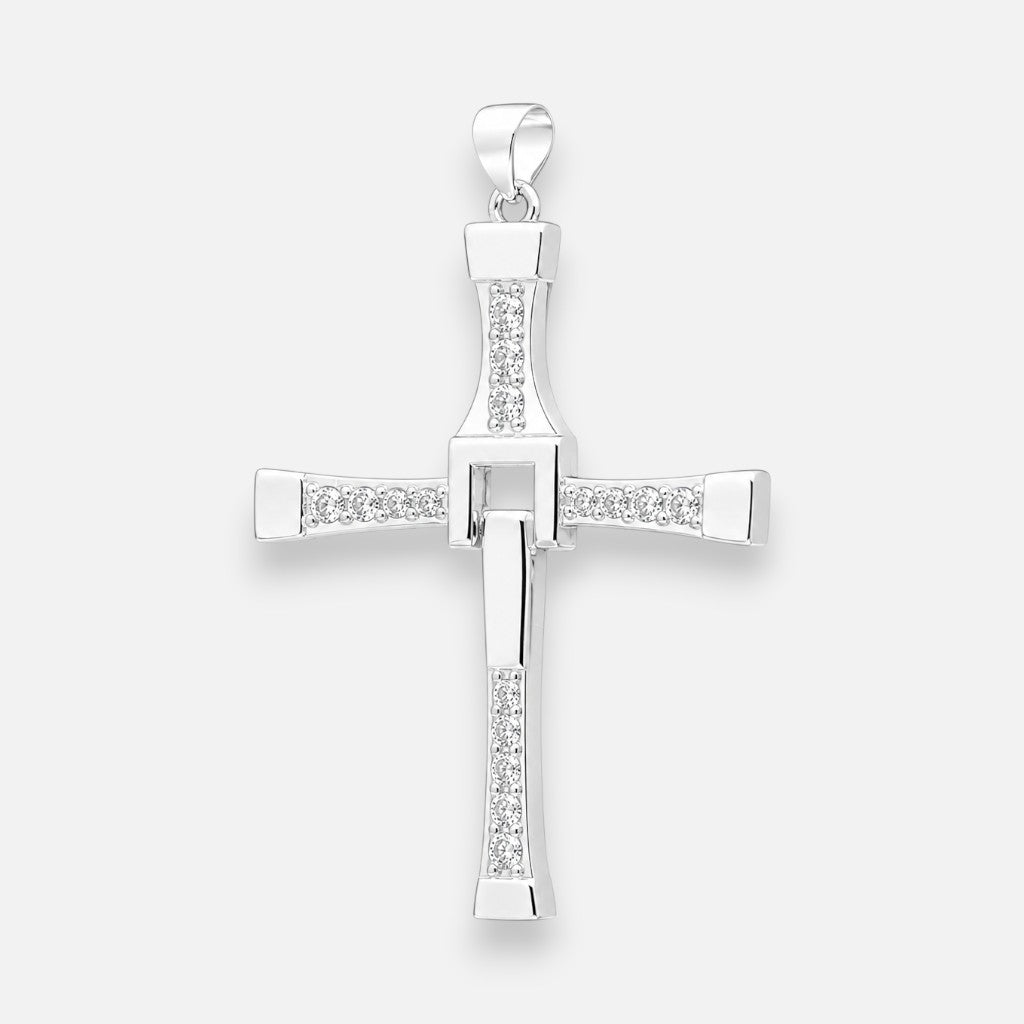 Colgante Cruz de Toretto Circones Grande plata 925