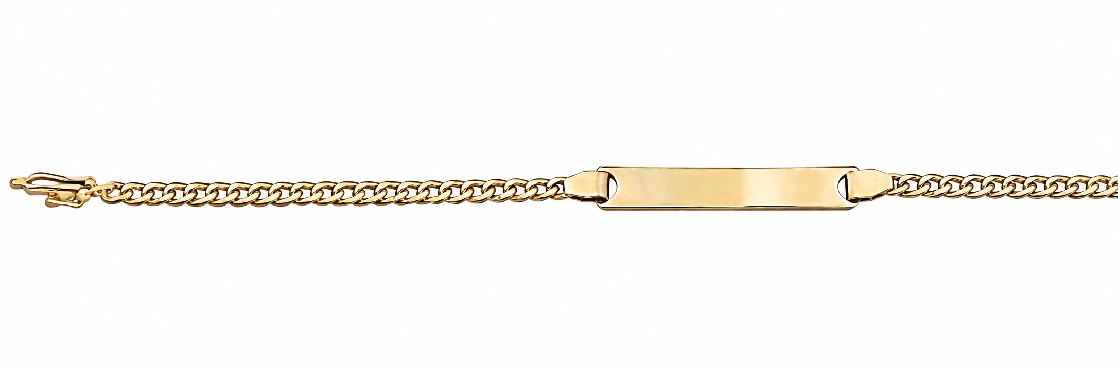 Pulsera Oro 18K Identificación Perro 18 cm