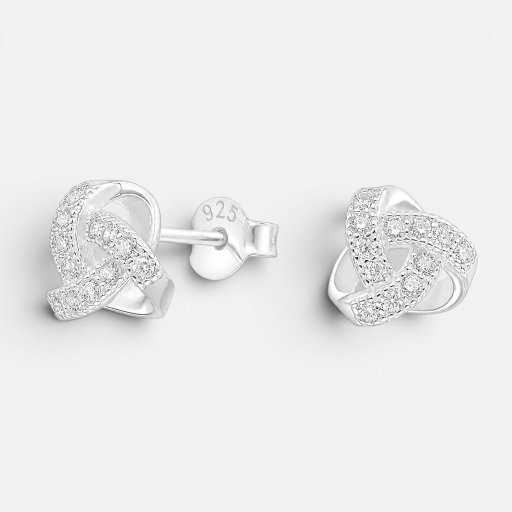 Aros nudos plata 925