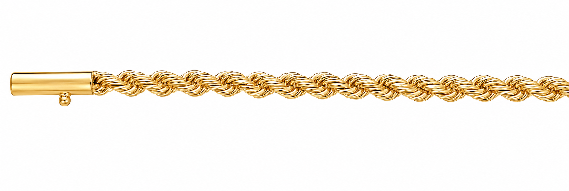 Pulsera Oro 18K Turbillón Alambre de Tubo