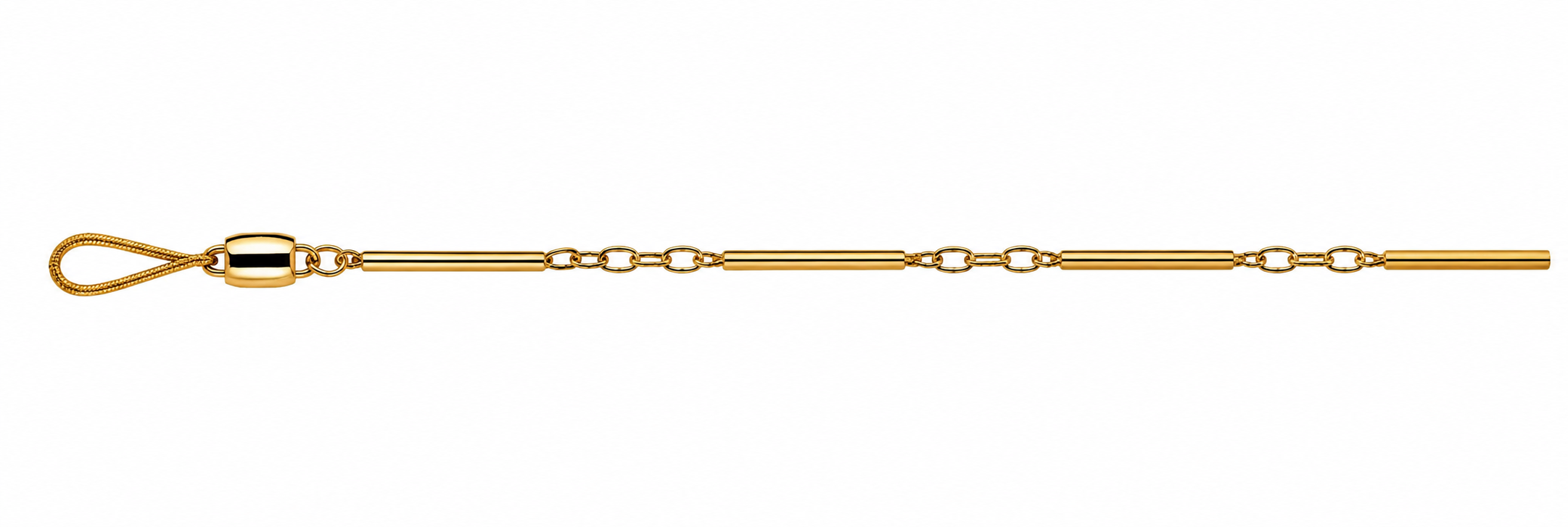 Pulsera Oro 18K Tubo Cuadrado